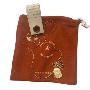 Anthropologie Zodiac Gold Charm Necklace